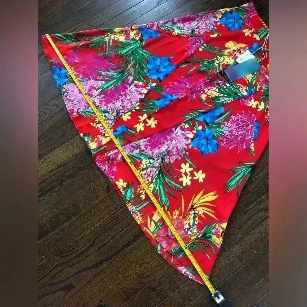 Show Me Your Mumu Women's M Tea Party Midi Skirt in Tropical Tango - NWT!! - Picture 10 of 11